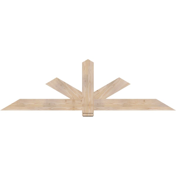 Ekena Millwork Kennewick Smooth Timber Gable Bracket, Douglas Fir, 84"W x 24"H x 1 1/2"D x 5 1/2"F, 7/12 Pitch GBW084X24X0206KEN00SDF - main
